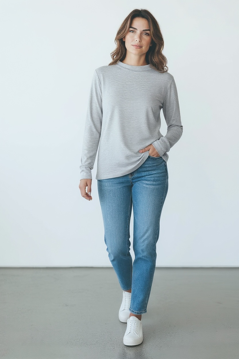 Jones New York Lightweight Long Sleeve Top Size Medium